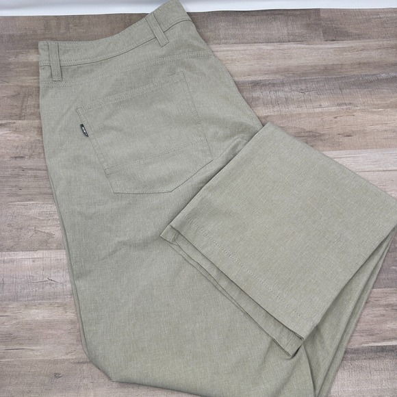 Linksoul Pants Men's 35L~Beige~Performance Chino Stretch~Casual‎ 5 Pocket~Golf - Picture 1 of 8